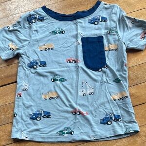 Kyte BABY Blue Construction Print T-Shirt